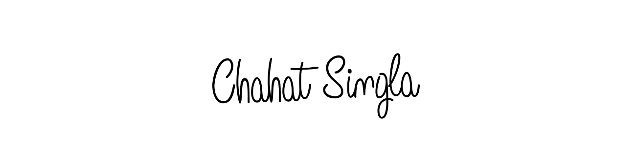 How to Draw Chahat Singla signature style? Angelique-Rose-font-FFP is a latest design signature styles for name Chahat Singla. Chahat Singla signature style 5 images and pictures png