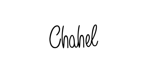 The best way (Angelique-Rose-font-FFP) to make a short signature is to pick only two or three words in your name. The name Chahel include a total of six letters. For converting this name. Chahel signature style 5 images and pictures png