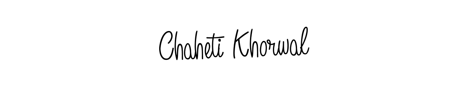 Also we have Chaheti Khorwal name is the best signature style. Create professional handwritten signature collection using Angelique-Rose-font-FFP autograph style. Chaheti Khorwal signature style 5 images and pictures png