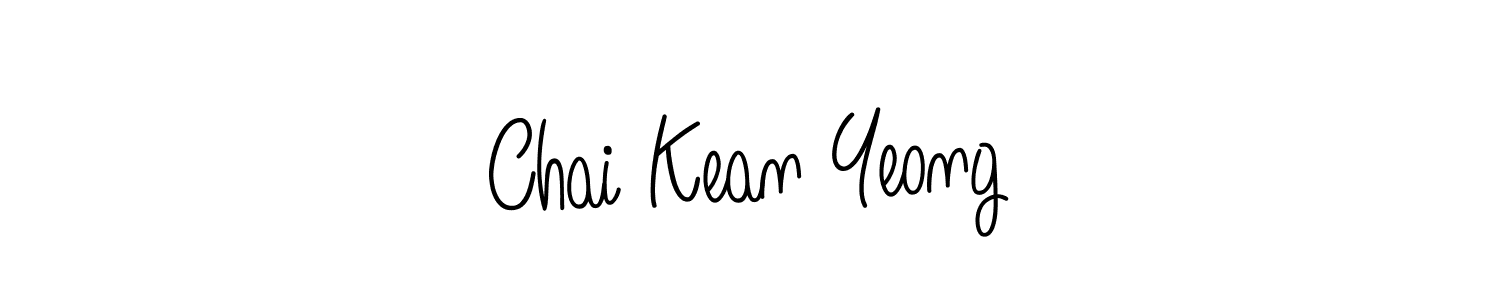 How to Draw Chai Kean Yeong signature style? Angelique-Rose-font-FFP is a latest design signature styles for name Chai Kean Yeong. Chai Kean Yeong signature style 5 images and pictures png