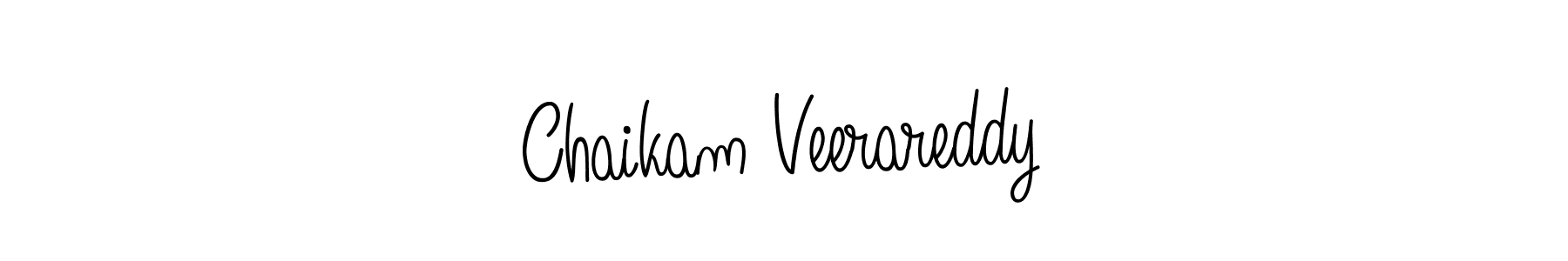 Use a signature maker to create a handwritten signature online. With this signature software, you can design (Angelique-Rose-font-FFP) your own signature for name Chaikam Veerareddy. Chaikam Veerareddy signature style 5 images and pictures png