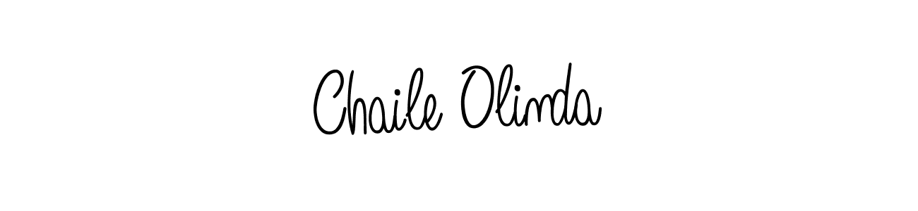 The best way (Angelique-Rose-font-FFP) to make a short signature is to pick only two or three words in your name. The name Chaile Olinda include a total of six letters. For converting this name. Chaile Olinda signature style 5 images and pictures png