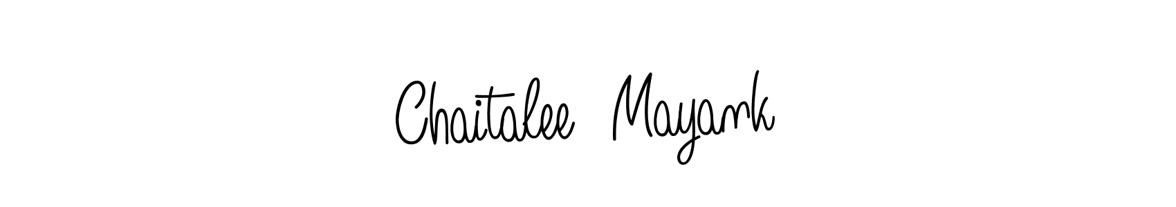 if you are searching for the best signature style for your name Chaitalee  Mayank. so please give up your signature search. here we have designed multiple signature styles  using Angelique-Rose-font-FFP. Chaitalee  Mayank signature style 5 images and pictures png