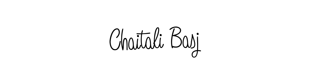 Design your own signature with our free online signature maker. With this signature software, you can create a handwritten (Angelique-Rose-font-FFP) signature for name Chaitali Basj. Chaitali Basj signature style 5 images and pictures png