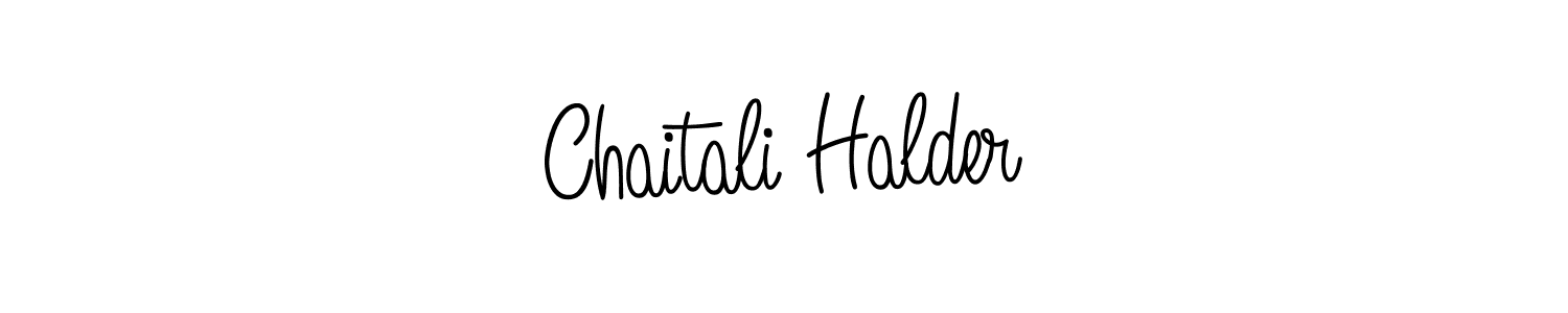 You should practise on your own different ways (Angelique-Rose-font-FFP) to write your name (Chaitali Halder) in signature. don't let someone else do it for you. Chaitali Halder signature style 5 images and pictures png