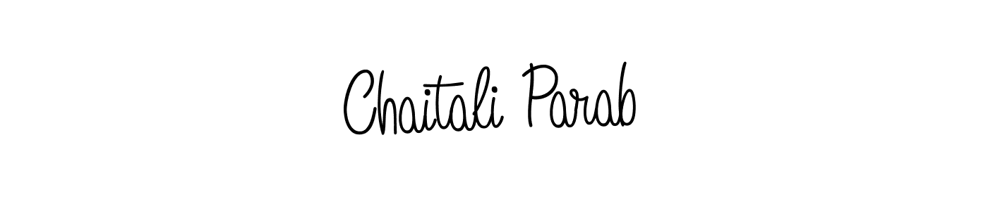 Make a beautiful signature design for name Chaitali Parab. With this signature (Angelique-Rose-font-FFP) style, you can create a handwritten signature for free. Chaitali Parab signature style 5 images and pictures png