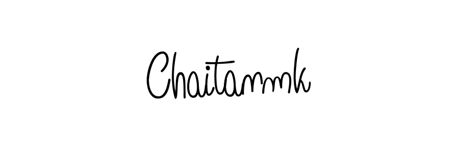 Make a beautiful signature design for name Chaitanmk. With this signature (Angelique-Rose-font-FFP) style, you can create a handwritten signature for free. Chaitanmk signature style 5 images and pictures png