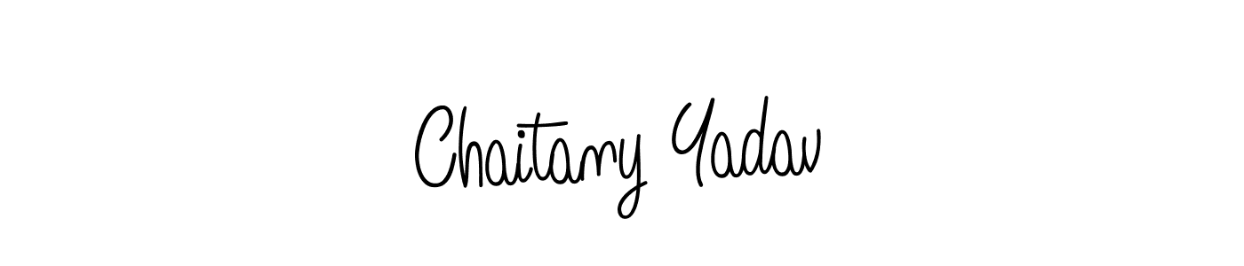 Also we have Chaitany Yadav name is the best signature style. Create professional handwritten signature collection using Angelique-Rose-font-FFP autograph style. Chaitany Yadav signature style 5 images and pictures png