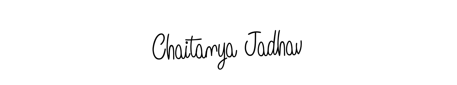 Chaitanya Jadhav stylish signature style. Best Handwritten Sign (Angelique-Rose-font-FFP) for my name. Handwritten Signature Collection Ideas for my name Chaitanya Jadhav. Chaitanya Jadhav signature style 5 images and pictures png