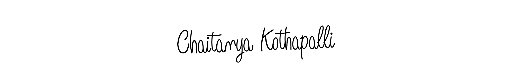 Use a signature maker to create a handwritten signature online. With this signature software, you can design (Angelique-Rose-font-FFP) your own signature for name Chaitanya Kothapalli. Chaitanya Kothapalli signature style 5 images and pictures png