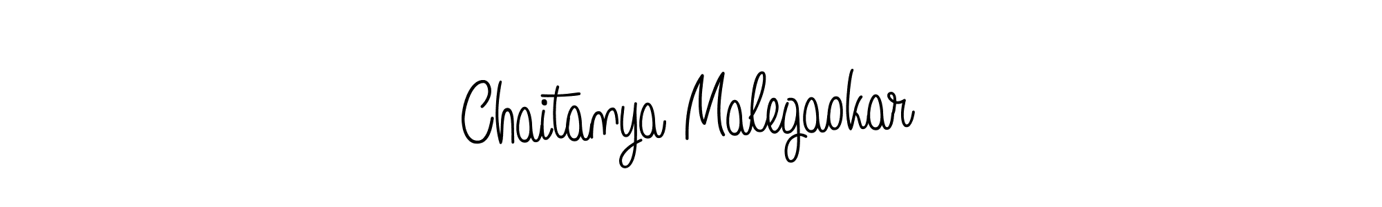 Make a beautiful signature design for name Chaitanya Malegaokar. With this signature (Angelique-Rose-font-FFP) style, you can create a handwritten signature for free. Chaitanya Malegaokar signature style 5 images and pictures png