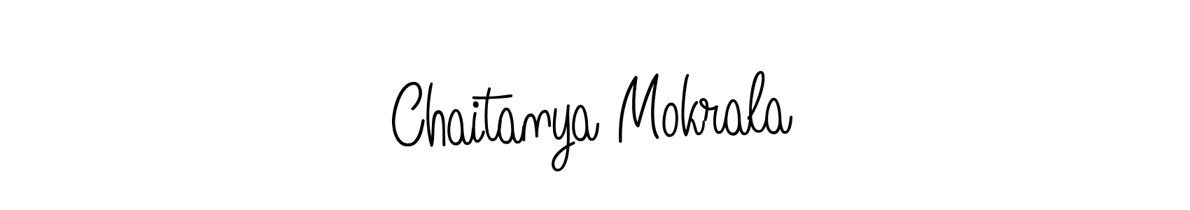 This is the best signature style for the Chaitanya Mokrala name. Also you like these signature font (Angelique-Rose-font-FFP). Mix name signature. Chaitanya Mokrala signature style 5 images and pictures png