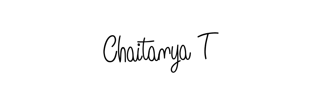 Also we have Chaitanya T name is the best signature style. Create professional handwritten signature collection using Angelique-Rose-font-FFP autograph style. Chaitanya T signature style 5 images and pictures png