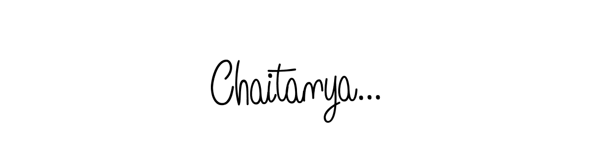 How to make Chaitanya... signature? Angelique-Rose-font-FFP is a professional autograph style. Create handwritten signature for Chaitanya... name. Chaitanya... signature style 5 images and pictures png