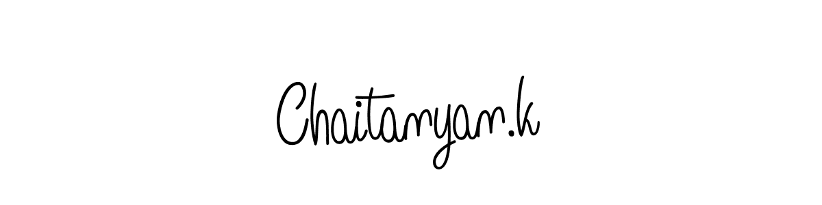 Also we have Chaitanyan.k name is the best signature style. Create professional handwritten signature collection using Angelique-Rose-font-FFP autograph style. Chaitanyan.k signature style 5 images and pictures png