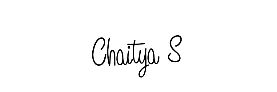 if you are searching for the best signature style for your name Chaitya S. so please give up your signature search. here we have designed multiple signature styles  using Angelique-Rose-font-FFP. Chaitya S signature style 5 images and pictures png