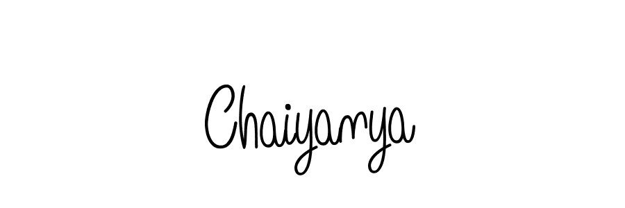 Make a beautiful signature design for name Chaiyanya. With this signature (Angelique-Rose-font-FFP) style, you can create a handwritten signature for free. Chaiyanya signature style 5 images and pictures png