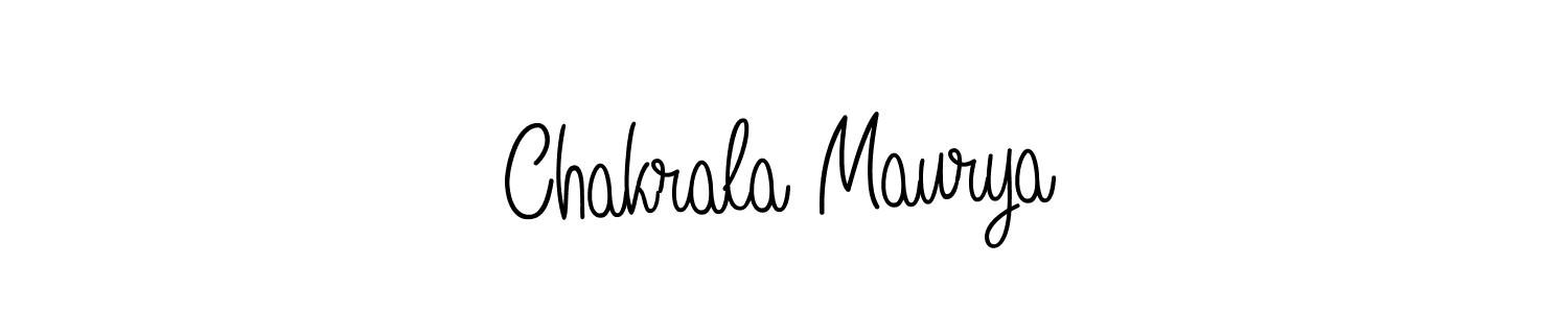 How to make Chakrala Maurya name signature. Use Angelique-Rose-font-FFP style for creating short signs online. This is the latest handwritten sign. Chakrala Maurya signature style 5 images and pictures png