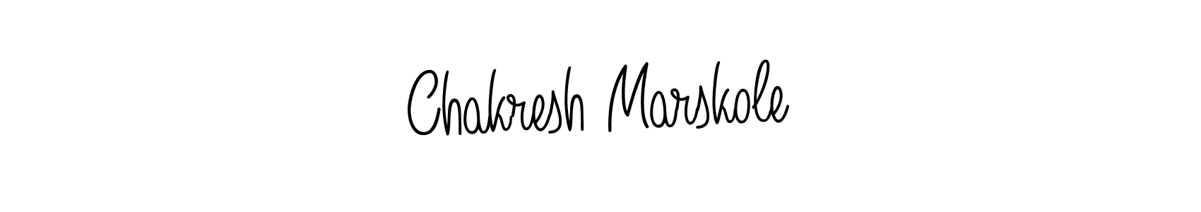 Make a beautiful signature design for name Chakresh Marskole. With this signature (Angelique-Rose-font-FFP) style, you can create a handwritten signature for free. Chakresh Marskole signature style 5 images and pictures png