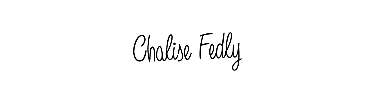 Design your own signature with our free online signature maker. With this signature software, you can create a handwritten (Angelique-Rose-font-FFP) signature for name Chalise Fedly. Chalise Fedly signature style 5 images and pictures png