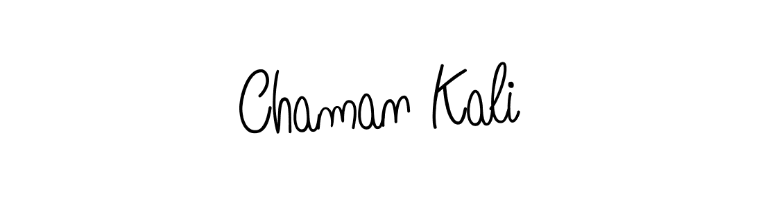 You should practise on your own different ways (Angelique-Rose-font-FFP) to write your name (Chaman Kali) in signature. don't let someone else do it for you. Chaman Kali signature style 5 images and pictures png