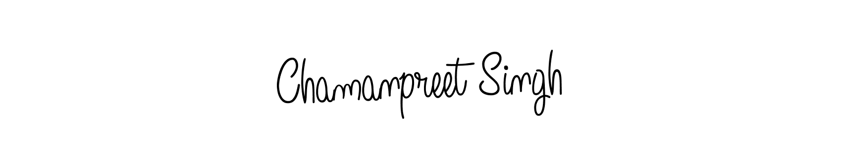 Chamanpreet Singh stylish signature style. Best Handwritten Sign (Angelique-Rose-font-FFP) for my name. Handwritten Signature Collection Ideas for my name Chamanpreet Singh. Chamanpreet Singh signature style 5 images and pictures png