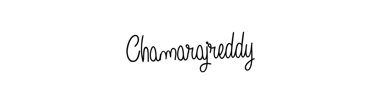 How to make Chamarajreddy name signature. Use Angelique-Rose-font-FFP style for creating short signs online. This is the latest handwritten sign. Chamarajreddy signature style 5 images and pictures png