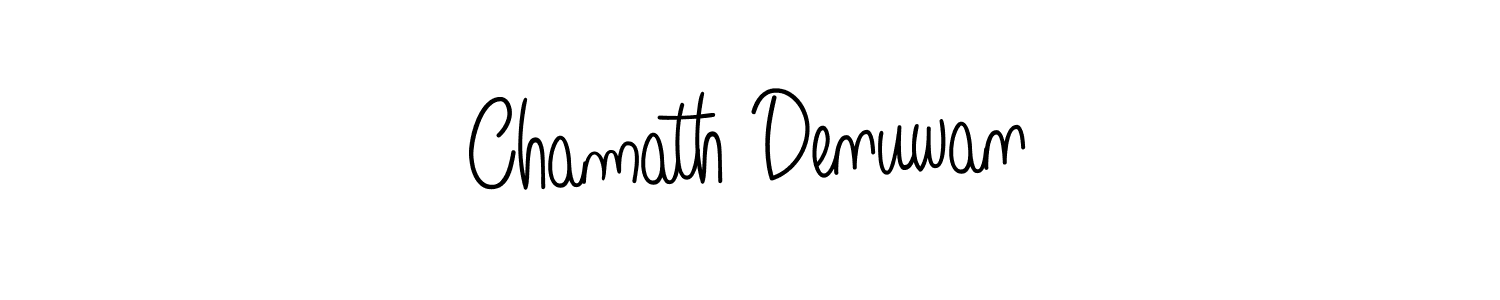 How to Draw Chamath Denuwan signature style? Angelique-Rose-font-FFP is a latest design signature styles for name Chamath Denuwan. Chamath Denuwan signature style 5 images and pictures png
