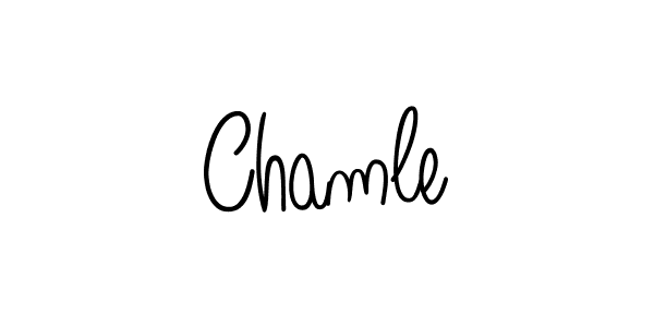 Also we have Chamle name is the best signature style. Create professional handwritten signature collection using Angelique-Rose-font-FFP autograph style. Chamle signature style 5 images and pictures png
