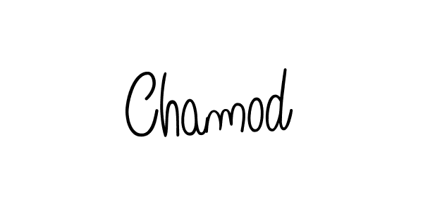 The best way (Angelique-Rose-font-FFP) to make a short signature is to pick only two or three words in your name. The name Chamod include a total of six letters. For converting this name. Chamod signature style 5 images and pictures png