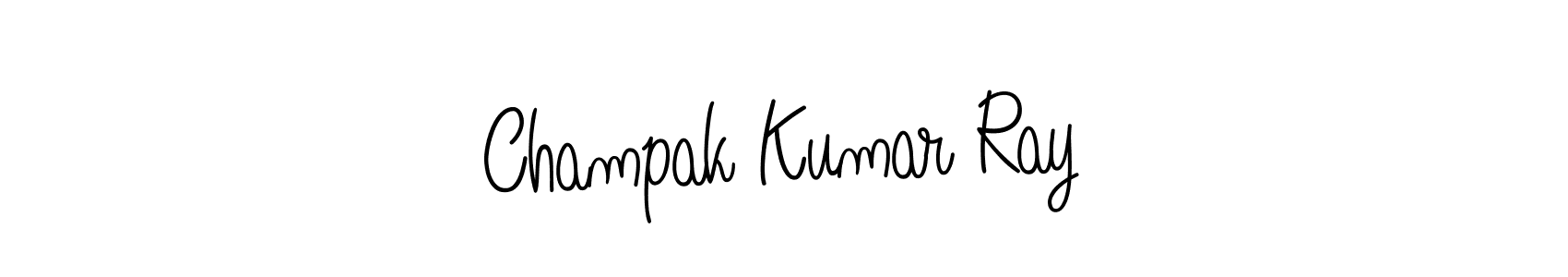 Make a beautiful signature design for name Champak Kumar Ray. With this signature (Angelique-Rose-font-FFP) style, you can create a handwritten signature for free. Champak Kumar Ray signature style 5 images and pictures png