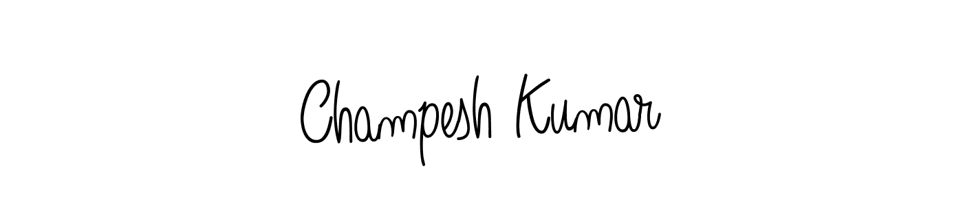 Champesh Kumar stylish signature style. Best Handwritten Sign (Angelique-Rose-font-FFP) for my name. Handwritten Signature Collection Ideas for my name Champesh Kumar. Champesh Kumar signature style 5 images and pictures png