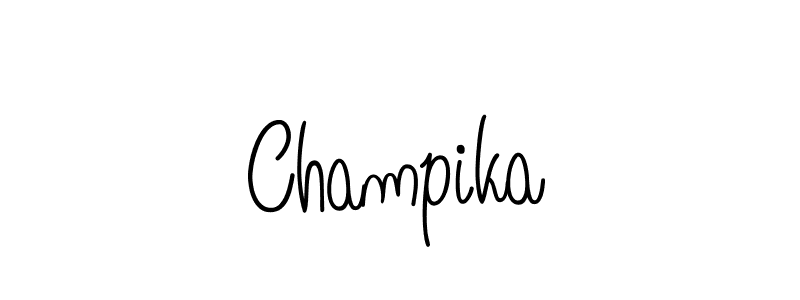 Make a beautiful signature design for name Champika. Use this online signature maker to create a handwritten signature for free. Champika signature style 5 images and pictures png