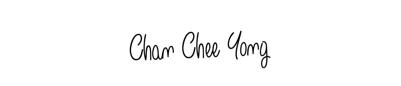 Use a signature maker to create a handwritten signature online. With this signature software, you can design (Angelique-Rose-font-FFP) your own signature for name Chan Chee Yong. Chan Chee Yong signature style 5 images and pictures png