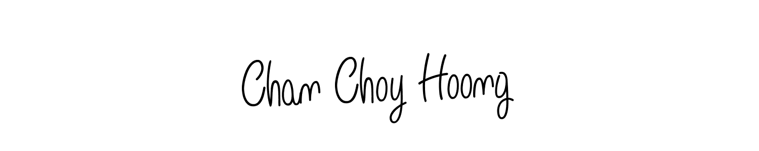 Chan Choy Hoong stylish signature style. Best Handwritten Sign (Angelique-Rose-font-FFP) for my name. Handwritten Signature Collection Ideas for my name Chan Choy Hoong. Chan Choy Hoong signature style 5 images and pictures png