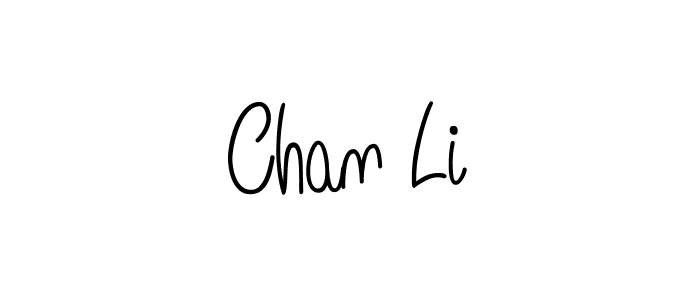 Chan Li stylish signature style. Best Handwritten Sign (Angelique-Rose-font-FFP) for my name. Handwritten Signature Collection Ideas for my name Chan Li. Chan Li signature style 5 images and pictures png