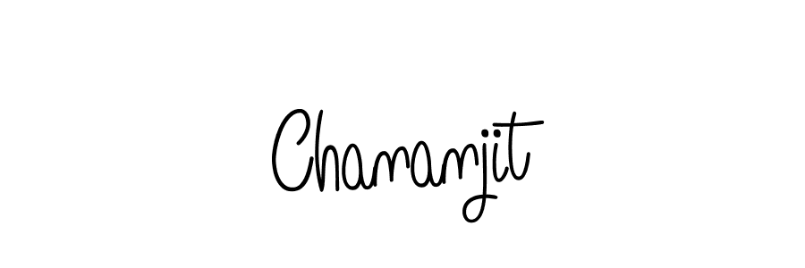 How to make Chananjit name signature. Use Angelique-Rose-font-FFP style for creating short signs online. This is the latest handwritten sign. Chananjit signature style 5 images and pictures png