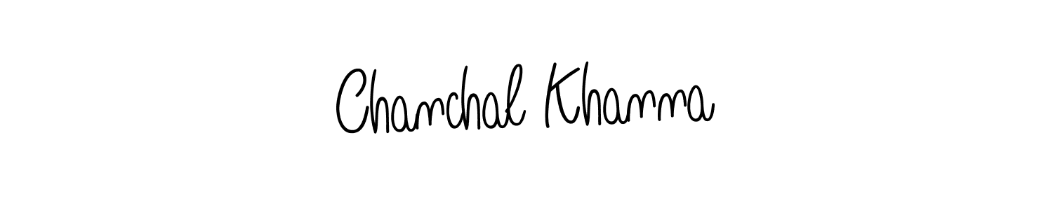 if you are searching for the best signature style for your name Chanchal Khanna. so please give up your signature search. here we have designed multiple signature styles  using Angelique-Rose-font-FFP. Chanchal Khanna signature style 5 images and pictures png