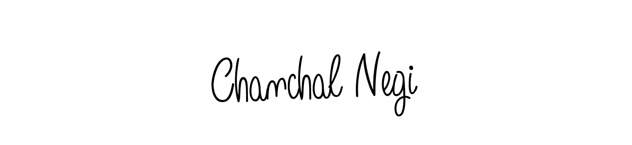 You should practise on your own different ways (Angelique-Rose-font-FFP) to write your name (Chanchal Negi) in signature. don't let someone else do it for you. Chanchal Negi signature style 5 images and pictures png