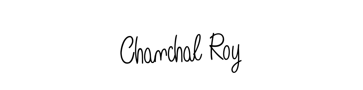 You should practise on your own different ways (Angelique-Rose-font-FFP) to write your name (Chanchal Roy) in signature. don't let someone else do it for you. Chanchal Roy signature style 5 images and pictures png