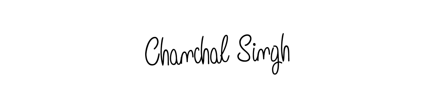 The best way (Angelique-Rose-font-FFP) to make a short signature is to pick only two or three words in your name. The name Chanchal Singh include a total of six letters. For converting this name. Chanchal Singh signature style 5 images and pictures png