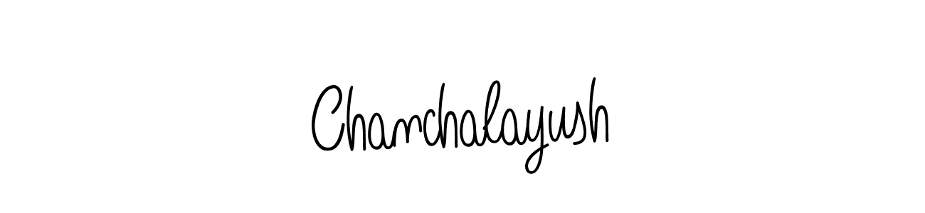 Make a beautiful signature design for name Chanchalayush. With this signature (Angelique-Rose-font-FFP) style, you can create a handwritten signature for free. Chanchalayush signature style 5 images and pictures png