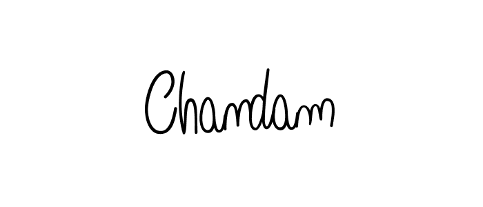 Chandam stylish signature style. Best Handwritten Sign (Angelique-Rose-font-FFP) for my name. Handwritten Signature Collection Ideas for my name Chandam. Chandam signature style 5 images and pictures png