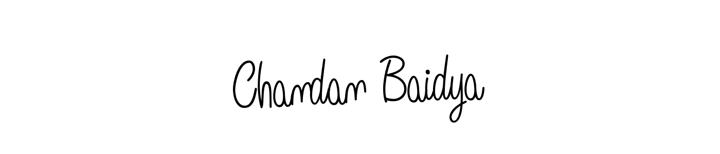 How to make Chandan Baidya signature? Angelique-Rose-font-FFP is a professional autograph style. Create handwritten signature for Chandan Baidya name. Chandan Baidya signature style 5 images and pictures png