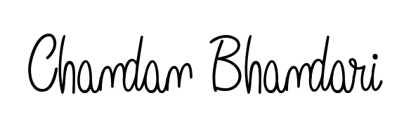 A modern signature idea for name Chandan Bhandari using Angelique-Rose-font-FFP font. Clean strokes and elegant curves make it stand out instantly. Chandan Bhandari signature style 5 images and pictures png