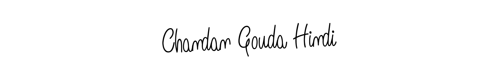 You should practise on your own different ways (Angelique-Rose-font-FFP) to write your name (Chandan Gouda Hindi) in signature. don't let someone else do it for you. Chandan Gouda Hindi signature style 5 images and pictures png