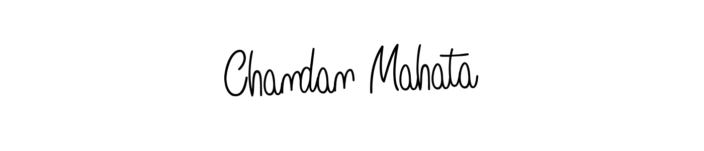 Chandan Mahata stylish signature style. Best Handwritten Sign (Angelique-Rose-font-FFP) for my name. Handwritten Signature Collection Ideas for my name Chandan Mahata. Chandan Mahata signature style 5 images and pictures png