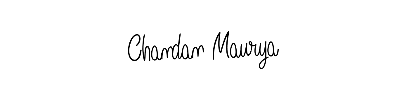 Make a beautiful signature design for name Chandan Maurya. With this signature (Angelique-Rose-font-FFP) style, you can create a handwritten signature for free. Chandan Maurya signature style 5 images and pictures png