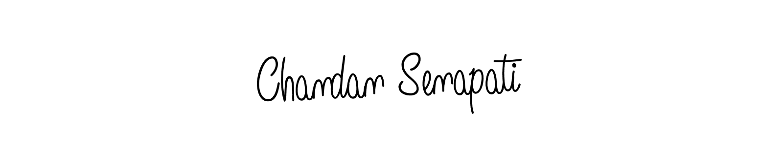You should practise on your own different ways (Angelique-Rose-font-FFP) to write your name (Chandan Senapati) in signature. don't let someone else do it for you. Chandan Senapati signature style 5 images and pictures png