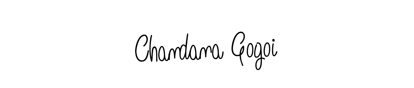 Create a beautiful signature design for name Chandana Gogoi. With this signature (Angelique-Rose-font-FFP) fonts, you can make a handwritten signature for free. Chandana Gogoi signature style 5 images and pictures png